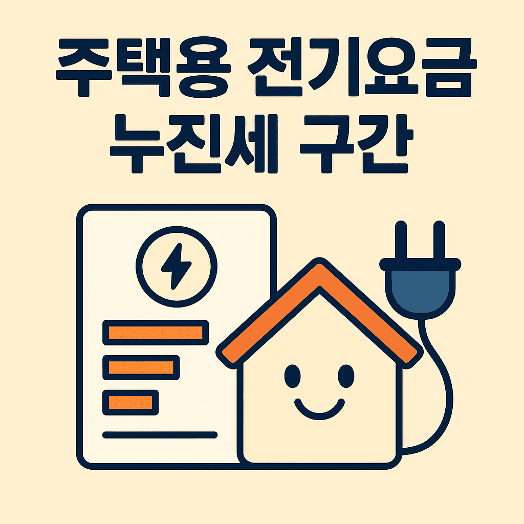 2025 아파트 주택용 전기요금 누진세 구간 썸네일