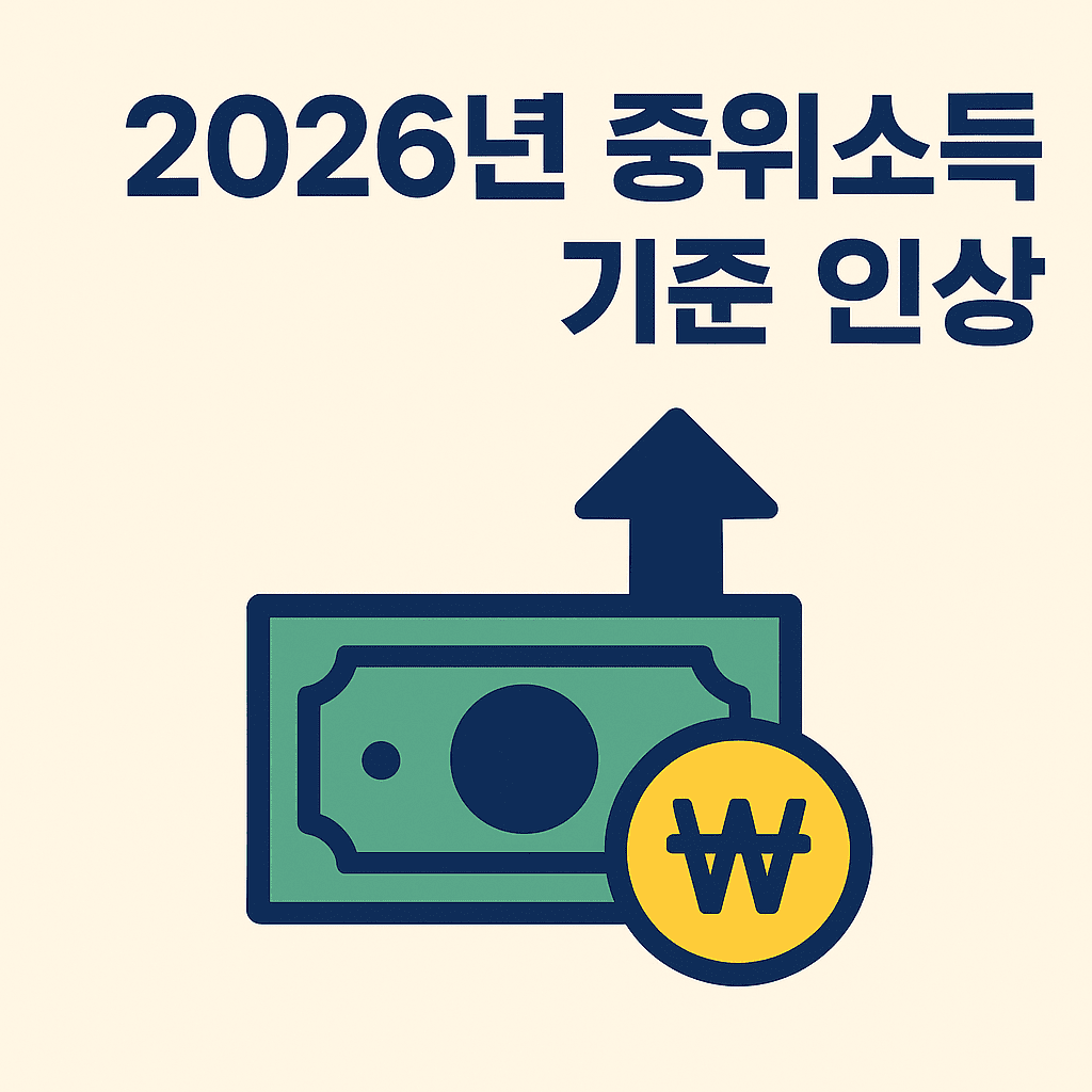 2026년 중위소득 기준 인상 썸네일
