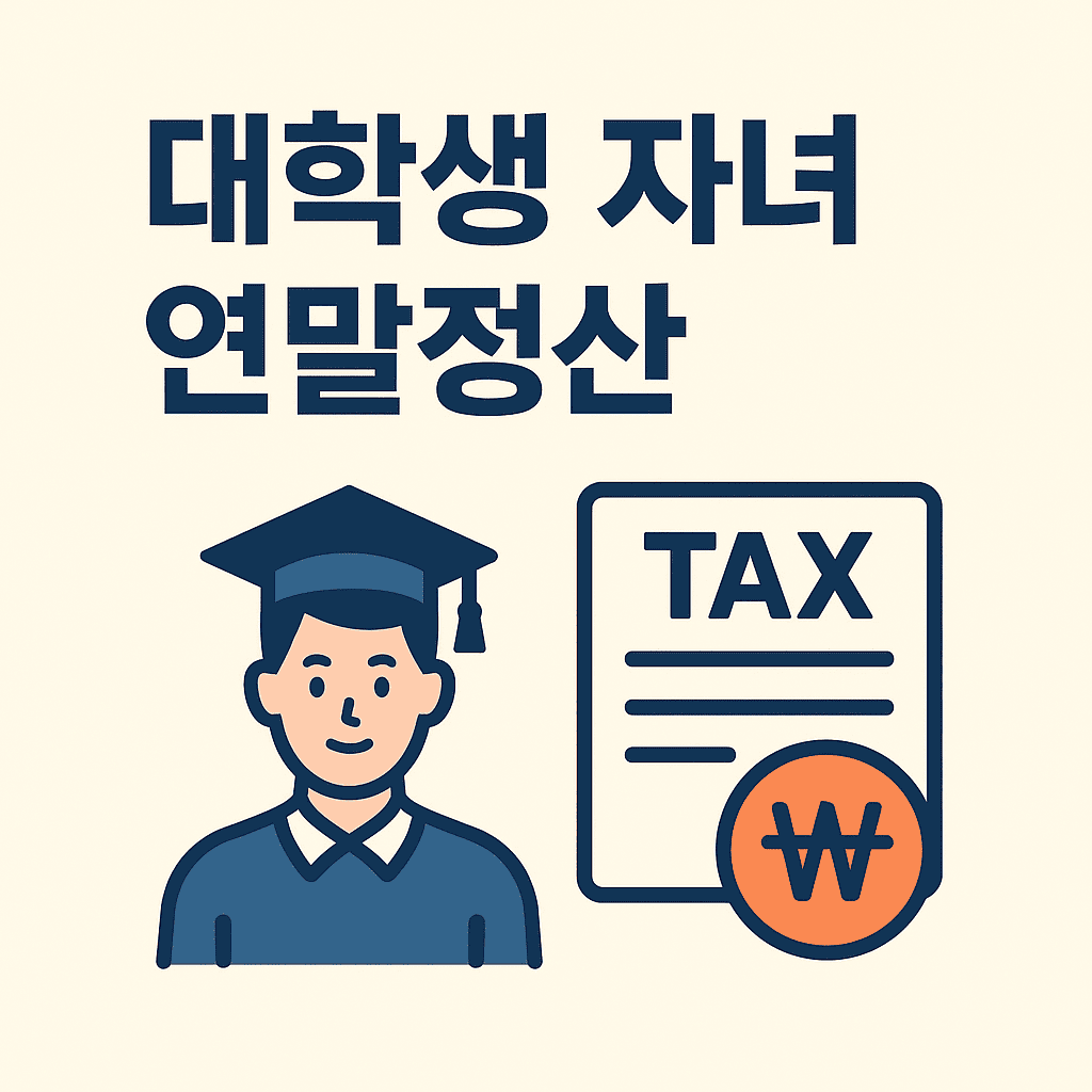 대학생 자녀 연말정산 썸네일